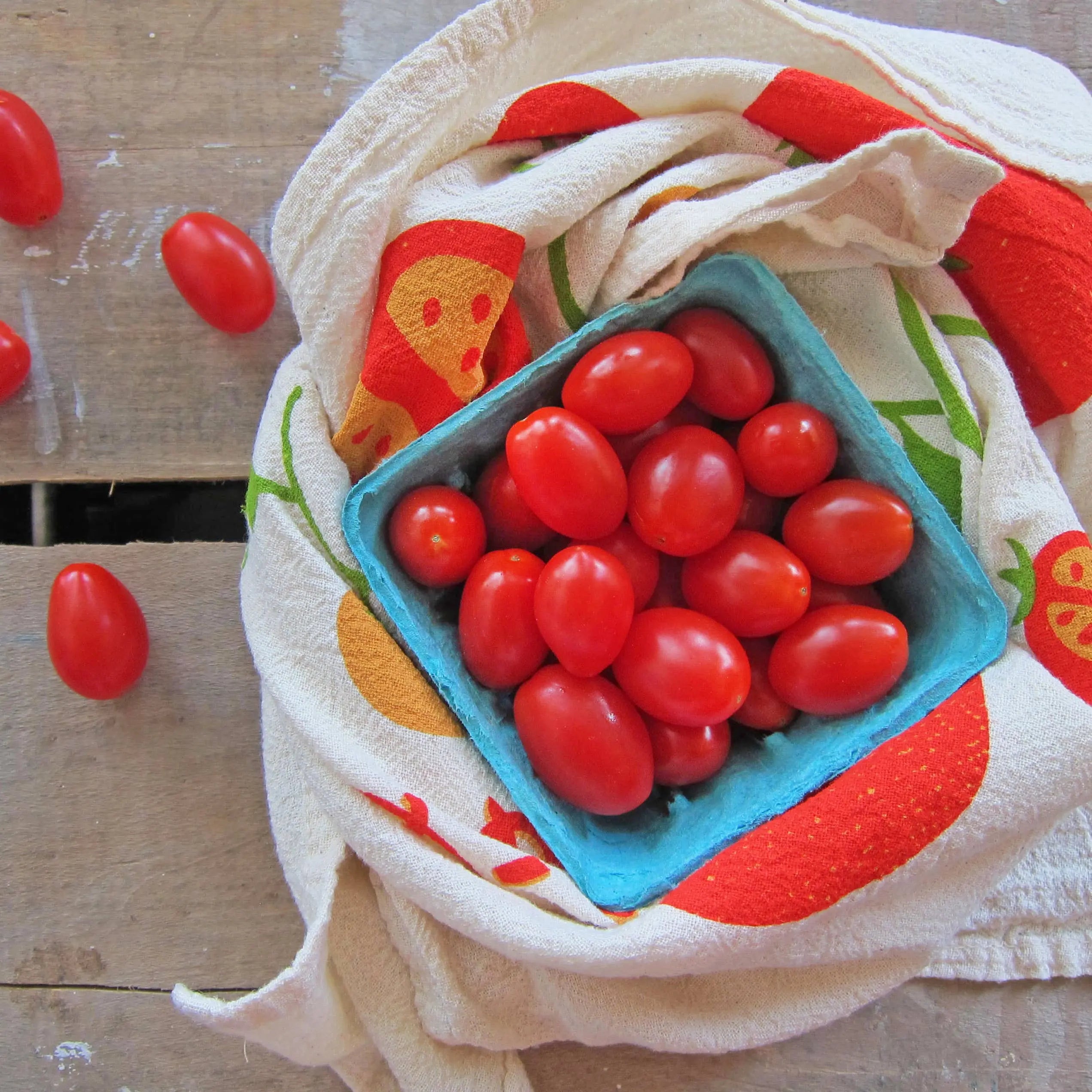 TOMATO BASIL (Tomato, Basil) - Tea Towel Set of 2 The Neighborgoods
