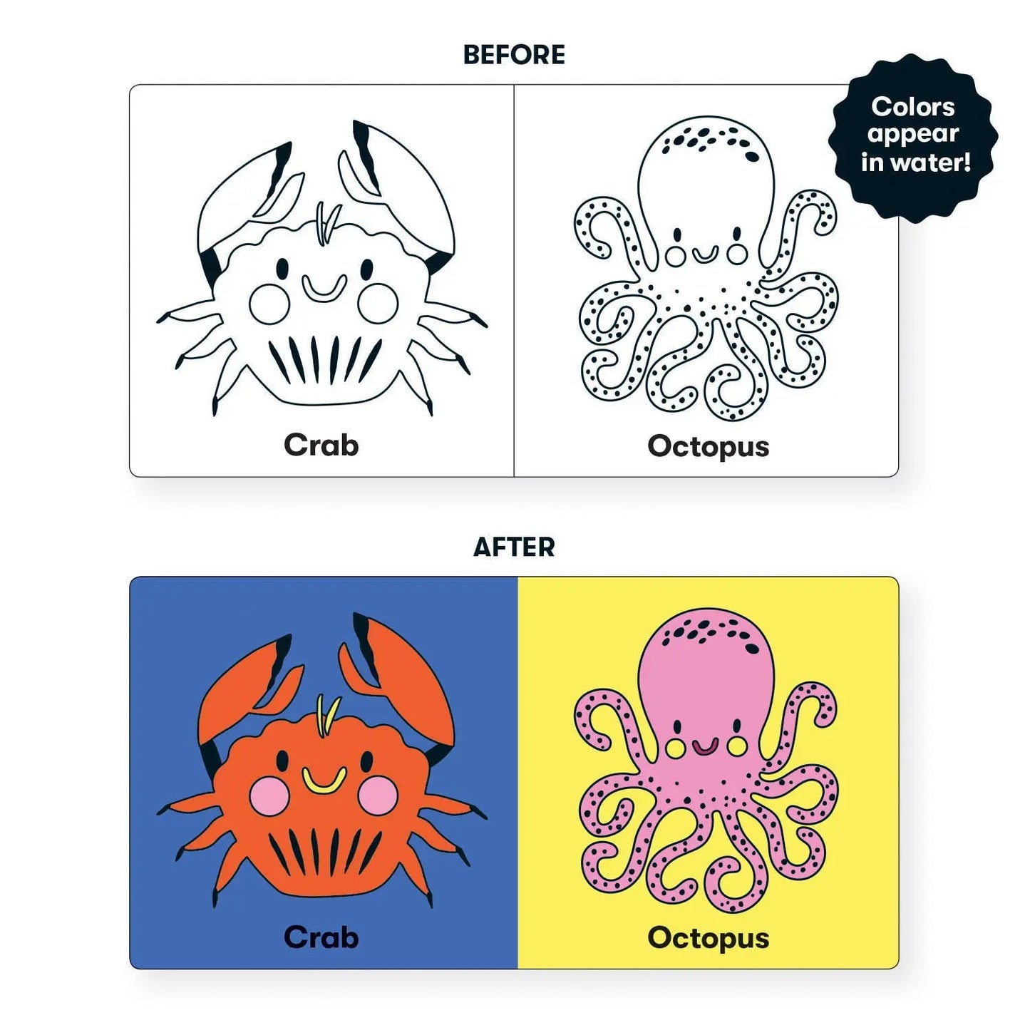 Color the Ocean Color Magic Bath Book Chronicle Books