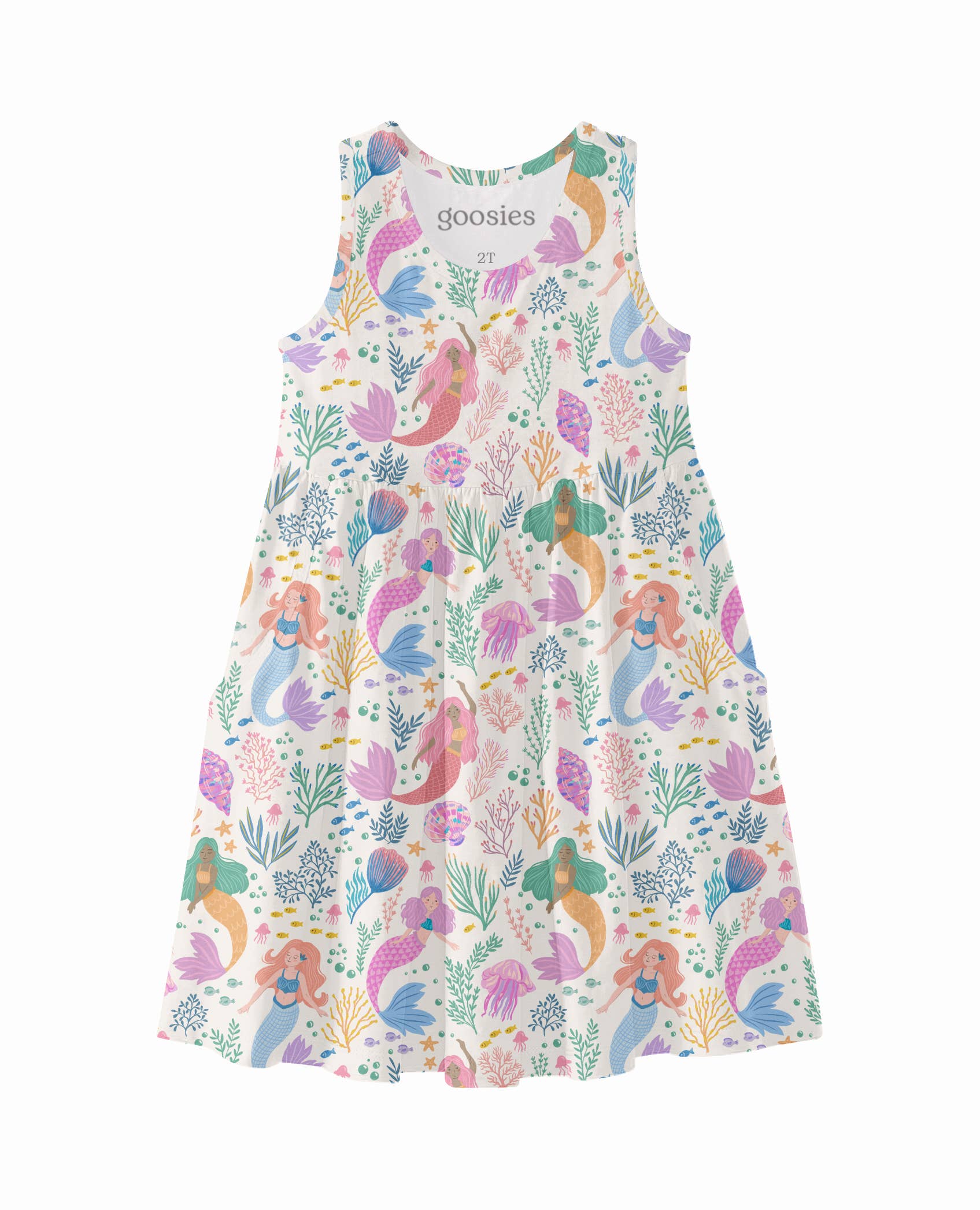 Mermaid Beach - Sleeveless Pocket Dress
