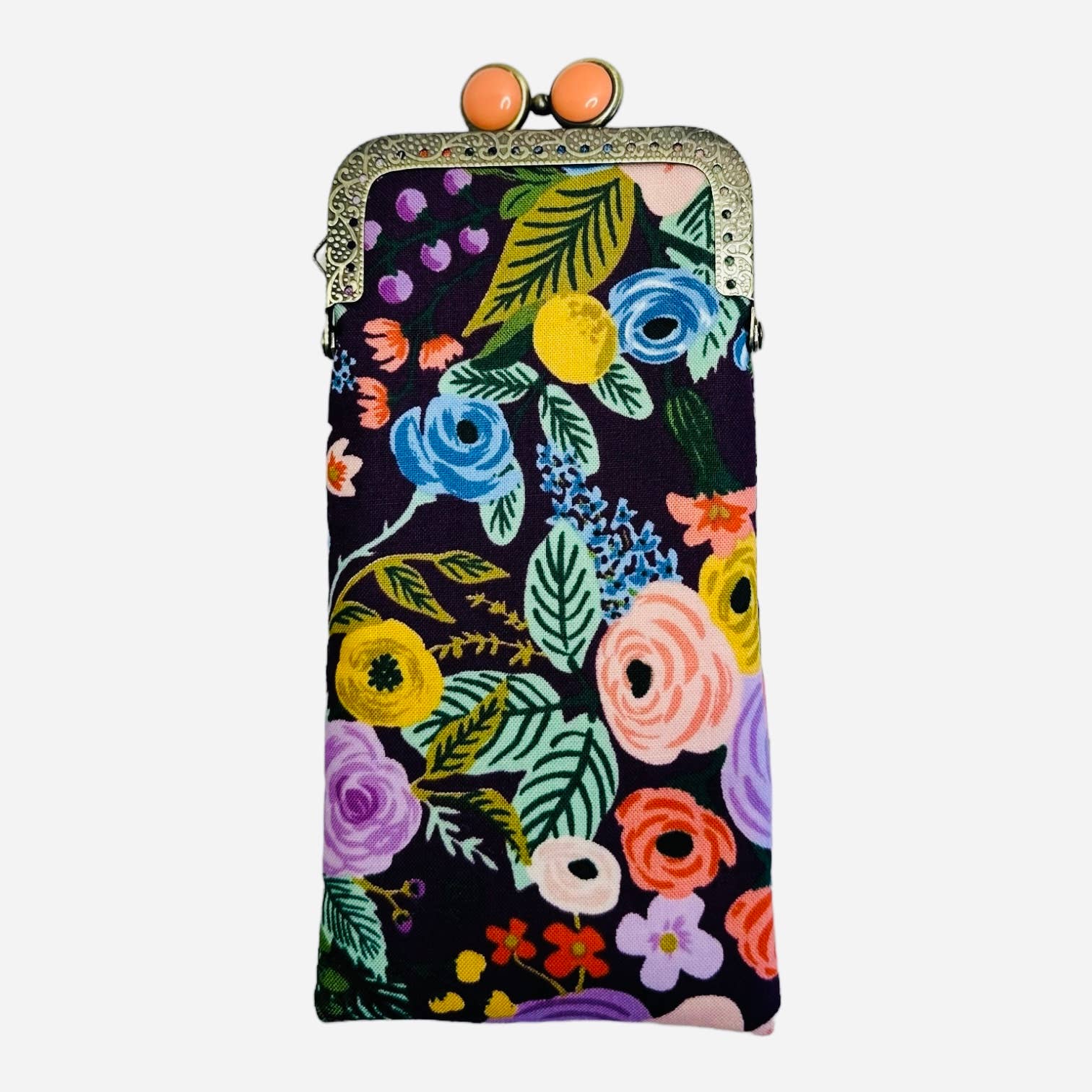 Garden Party in Plum Eyeglass Case