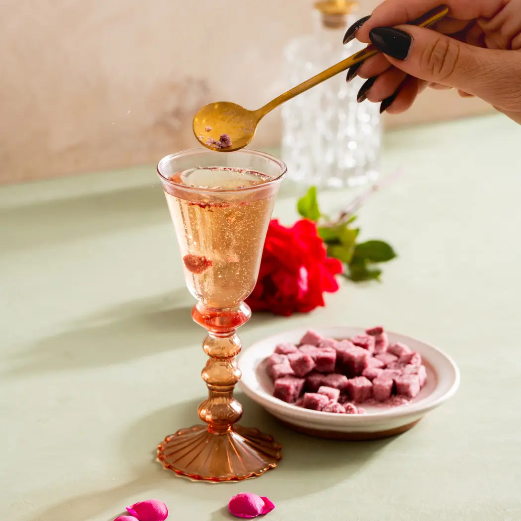 Sweet Rose Water Cocktail Cubes FLOUWER CO.