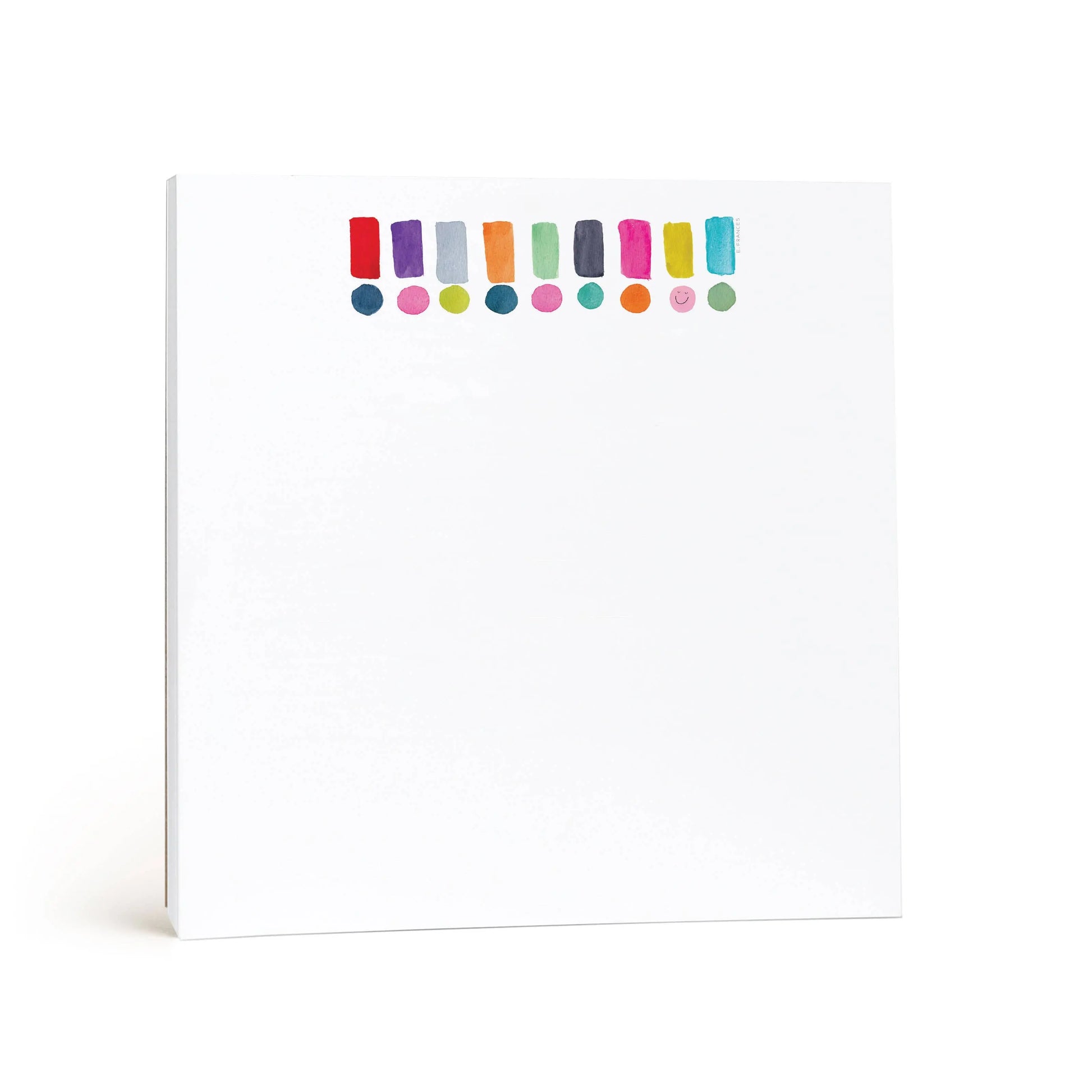 Happy Dots Exclamation Chunky Notepad E. Frances Paper