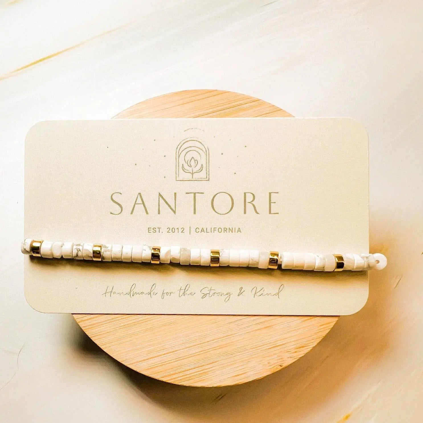 White Howlite Mosaico Bracelet Santore Jewelry Company