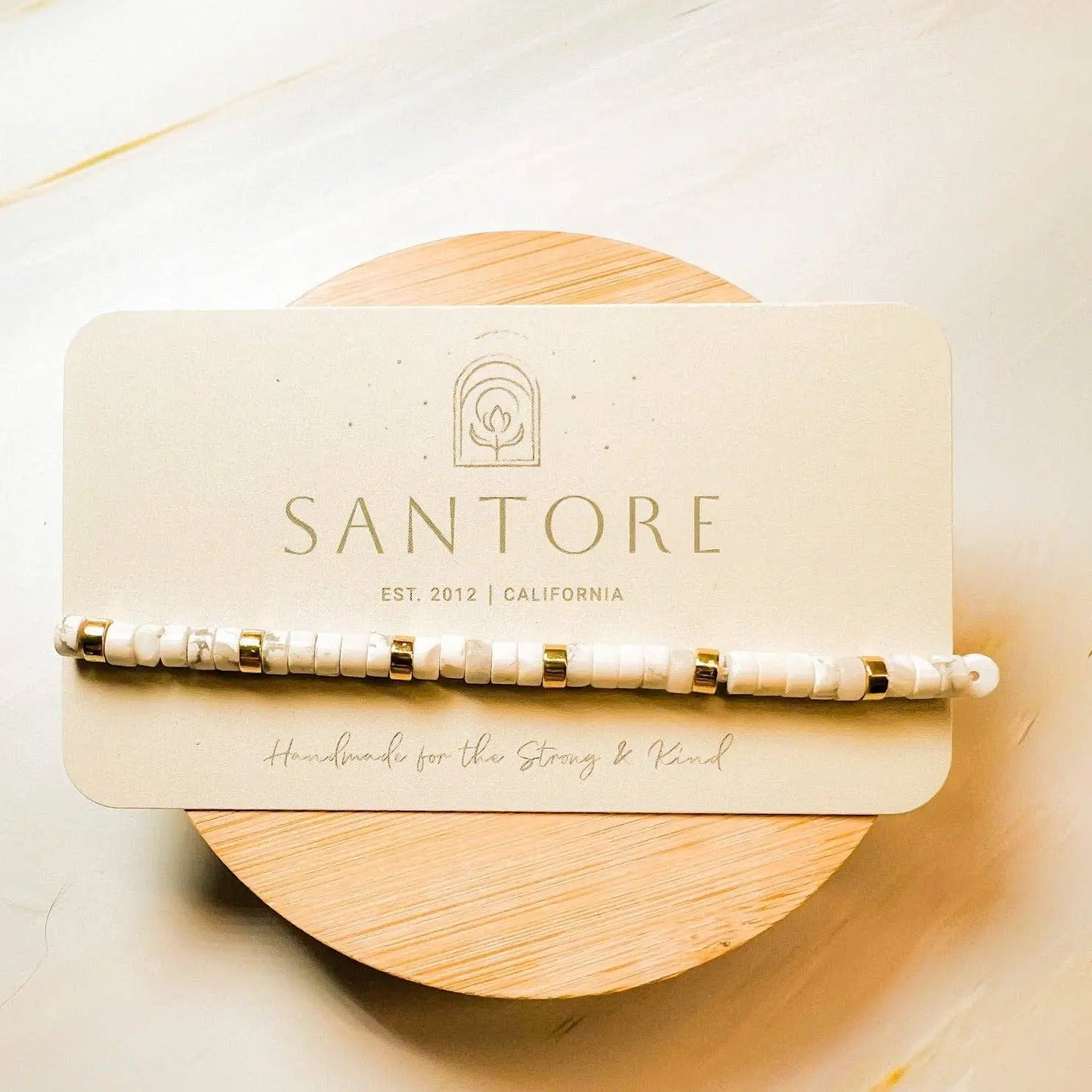 White Howlite Mosaico Bracelet Santore Jewelry Company