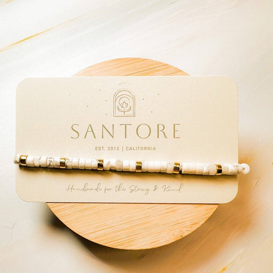 White Howlite Mosaico Bracelet Santore Jewelry Company