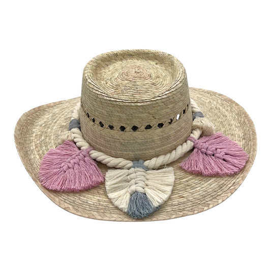 Espanol Palm Hat - Leaves Band Pink Chisme Lifestyle