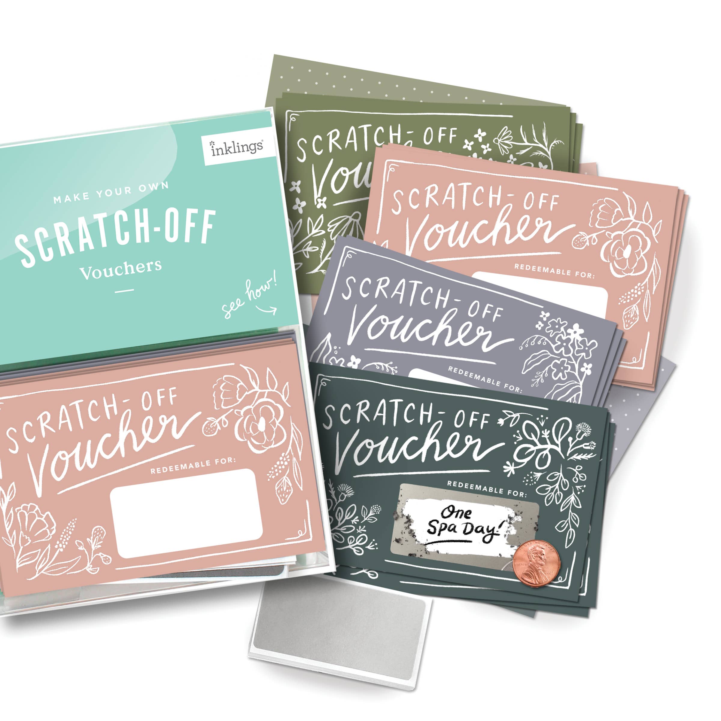 Floral Scratch-off Vouchers