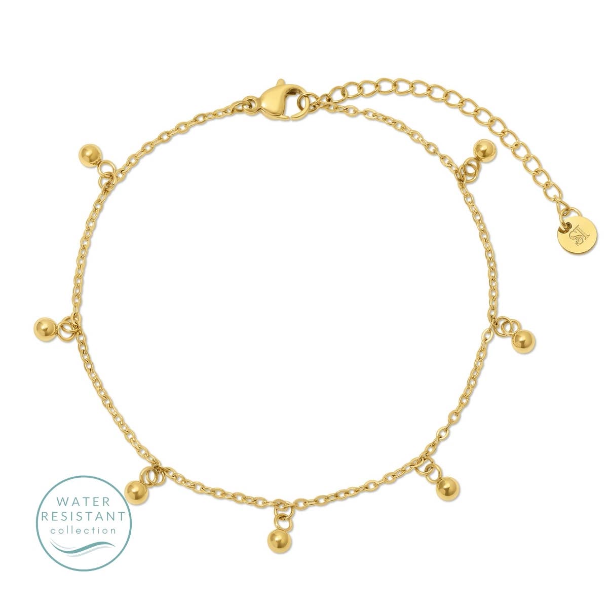 Delicate Charmed Anklet, Water-Resistant Splendid Iris