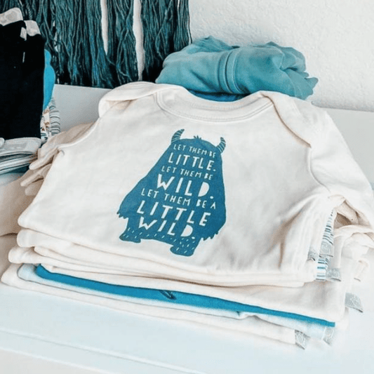 Baby graphic organic bodysuit | wild child