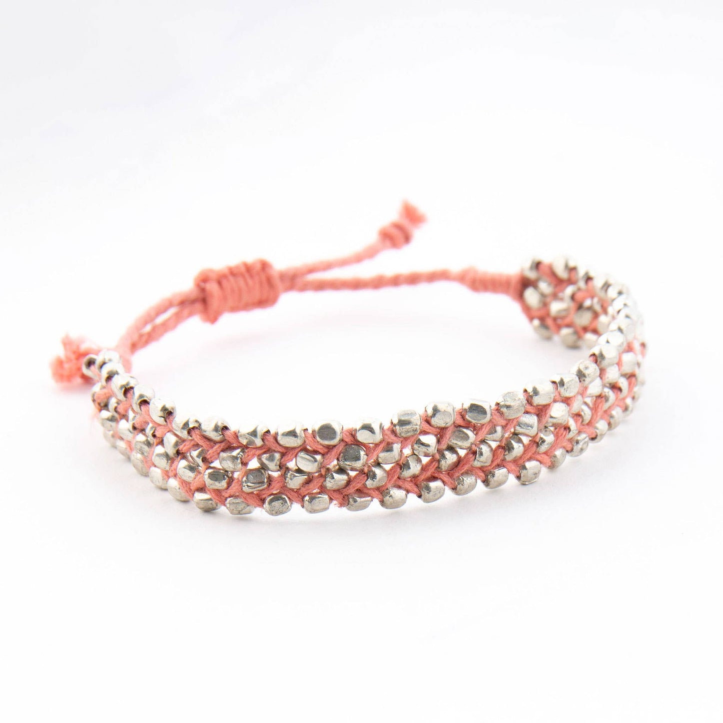 Zoraya Two-Tone Beaded Adjustable Bracelet