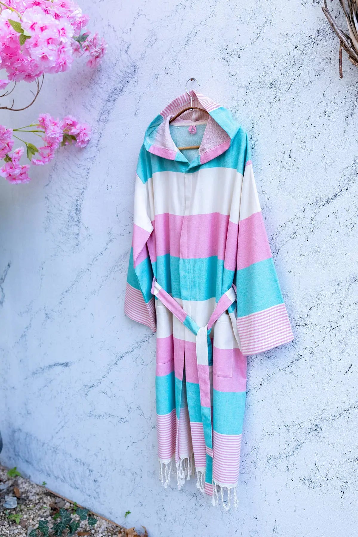 Bathrobe Turkish Cotton Light Weight Quick dry Resort Robe Kikoya