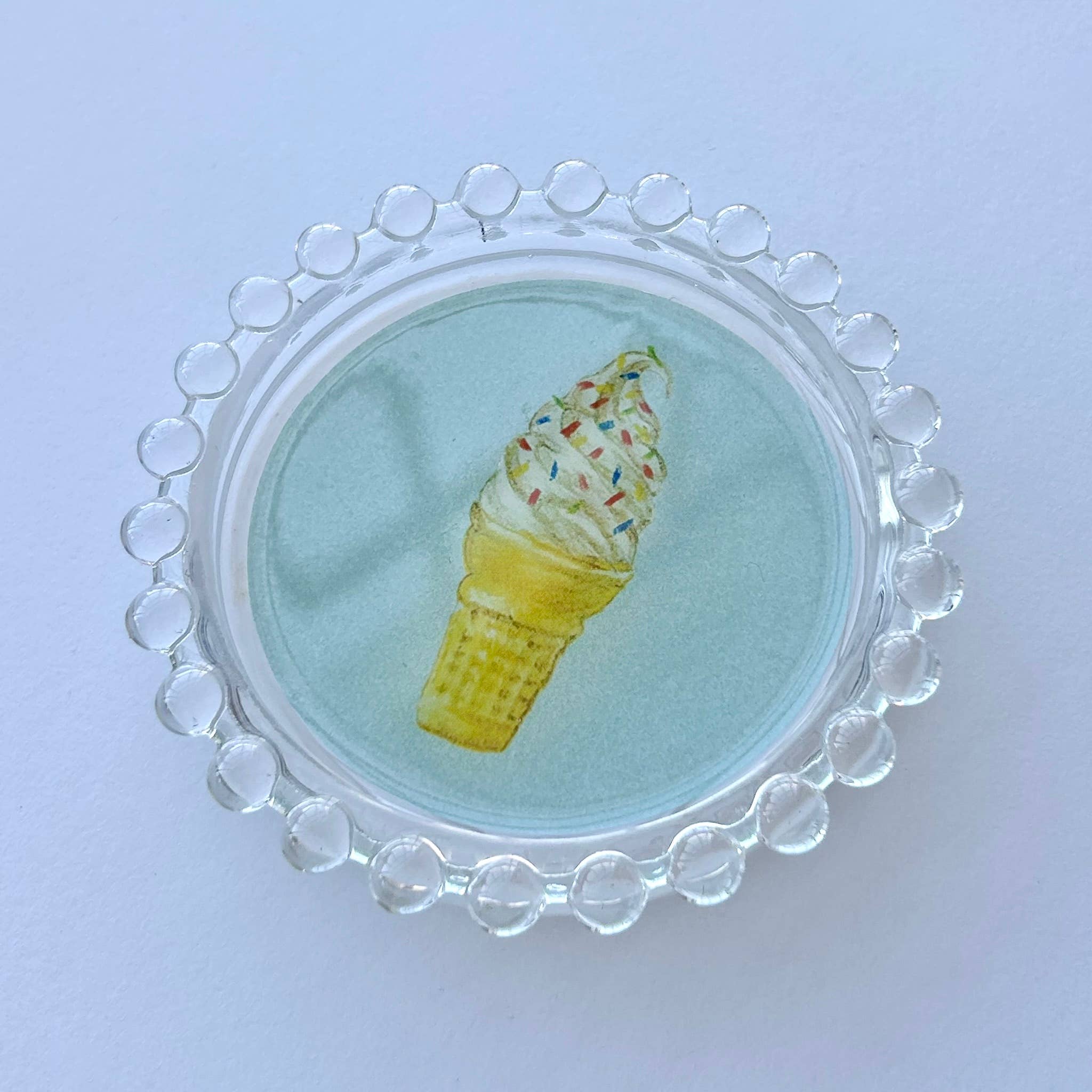 Soft Serve with Sprinkles Trinket Dish