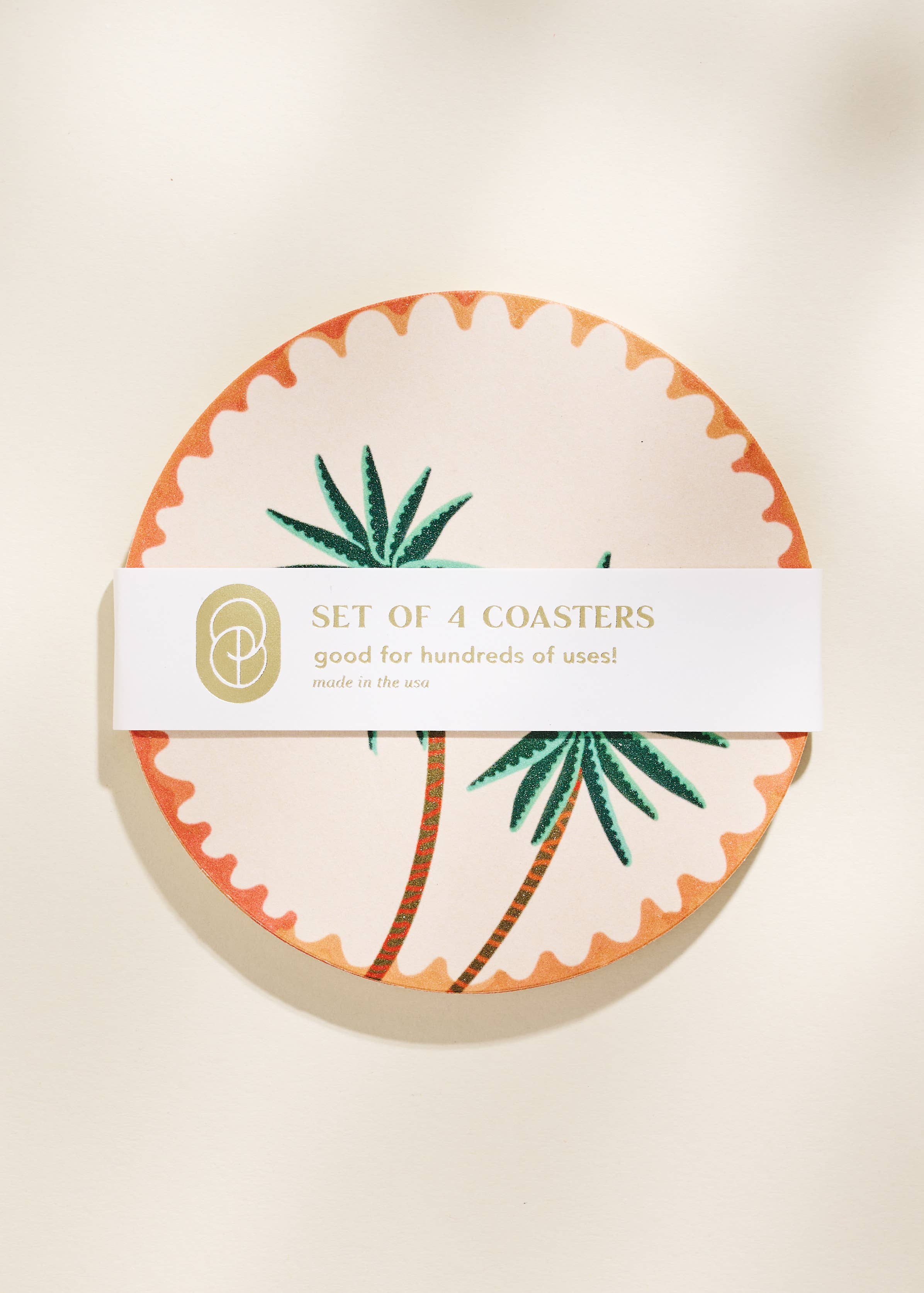 Palm Trees Coasters - Set of 4 One & Only Paper