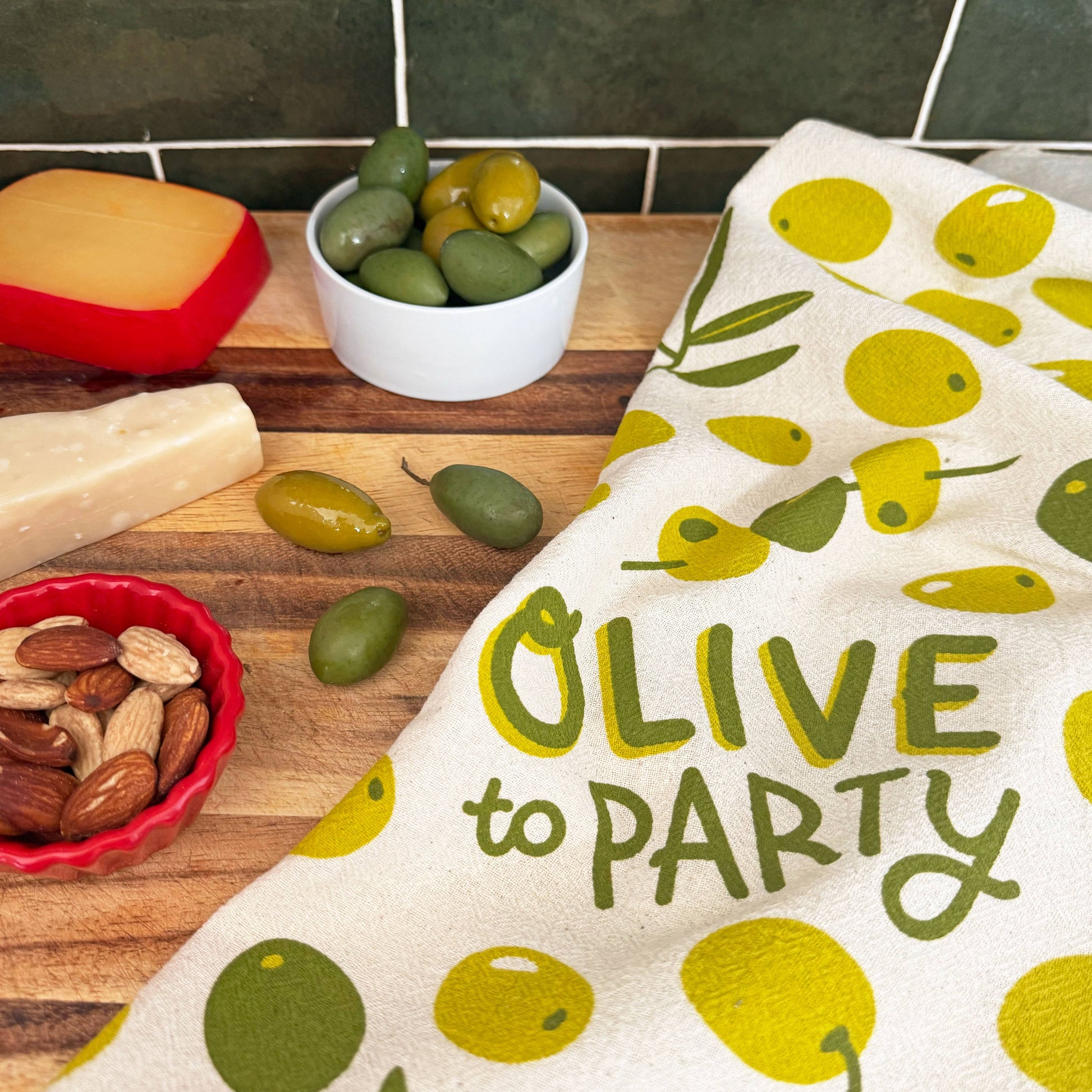 OLIVES WITH A TWIST (Olive, Lemon) - Tea Towel Set of 2 The Neighborgoods