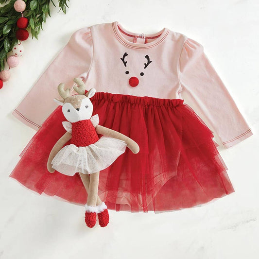 Snapshirt Tutu Dress - Reindeer Stephan Baby by Creative Brands