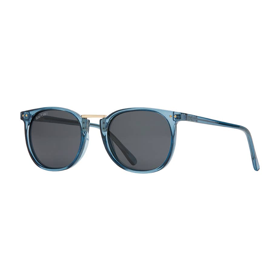 BP10073 NEW Theo Crystal Blue  / Smoke Polarized Blue Planet Eco-Eyewear