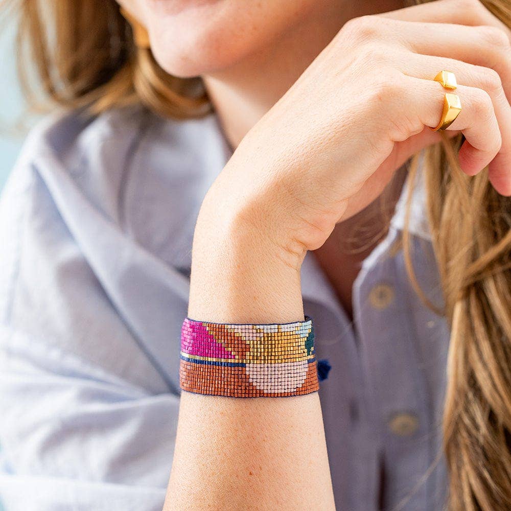 Erin Sunrise Adustable Beaded Bracelet Multicolor INK + ALLOY
