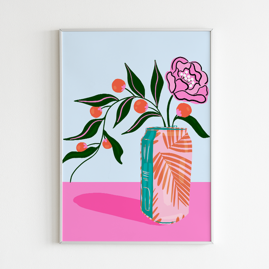 "Flower Can" 8" x 10" Giclée Art Print Tara Reed