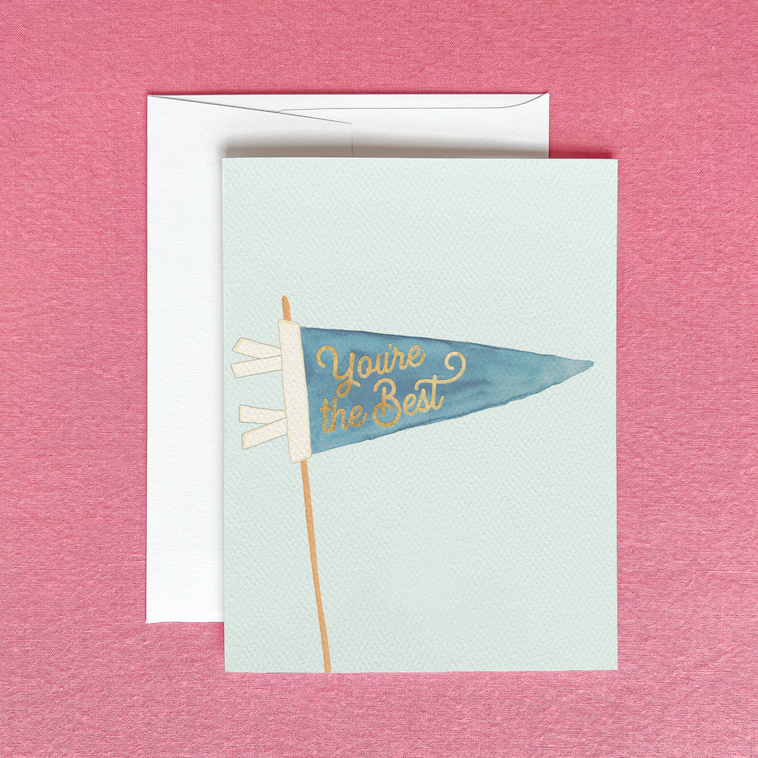 You're The Best Greeting Card | Gold Foil Thank You Card Gert & Co