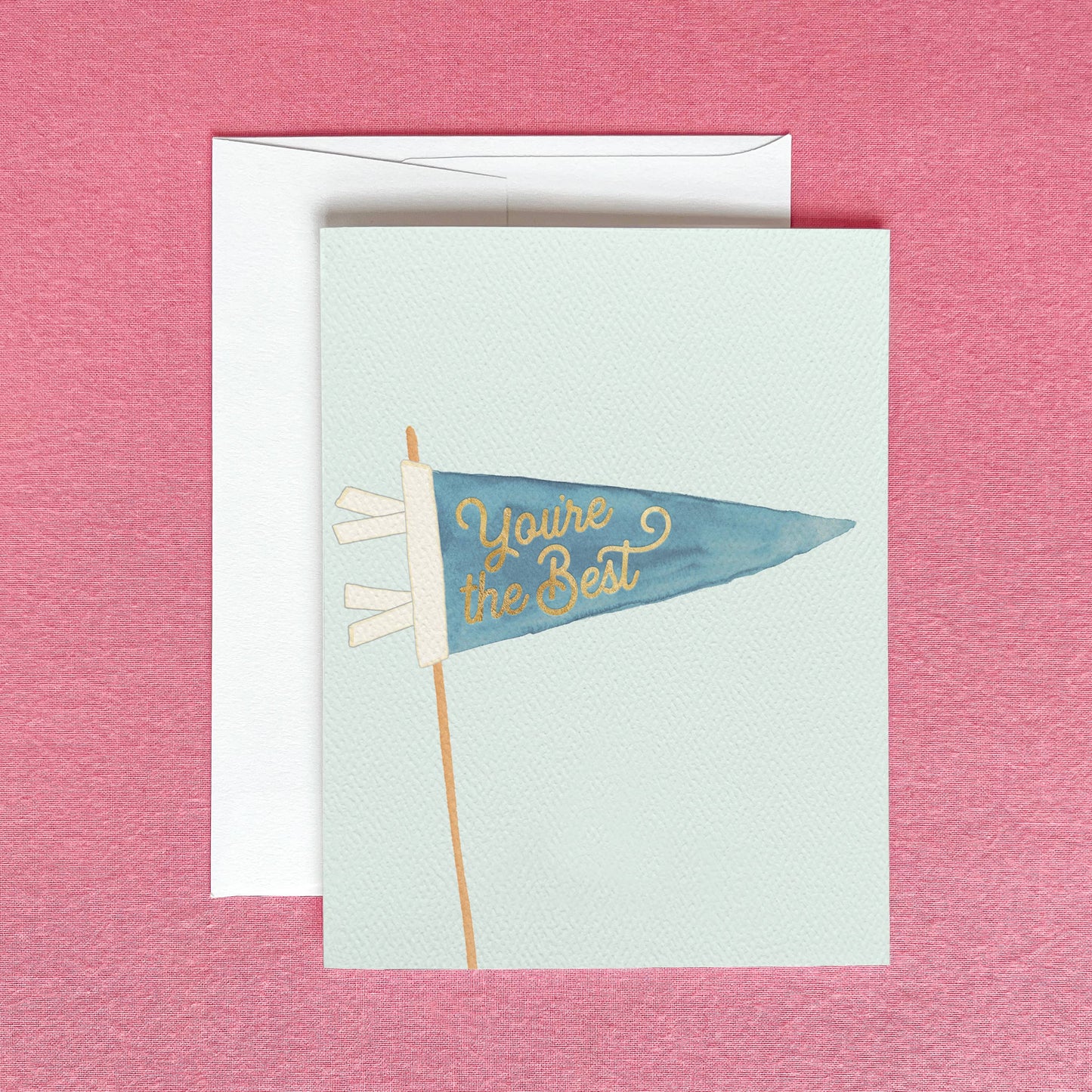 You're The Best Greeting Card | Gold Foil Thank You Card
