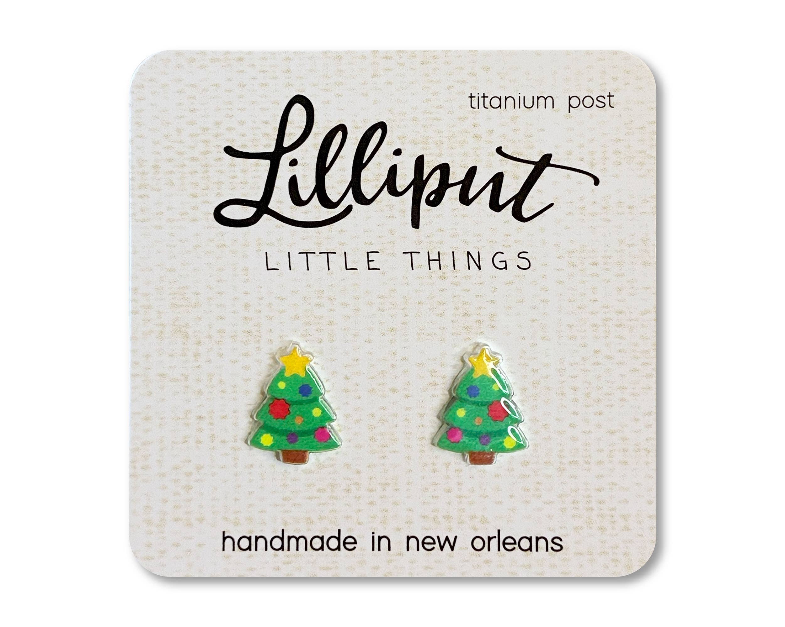 Christmas Tree Earrings Lilliput Little Things