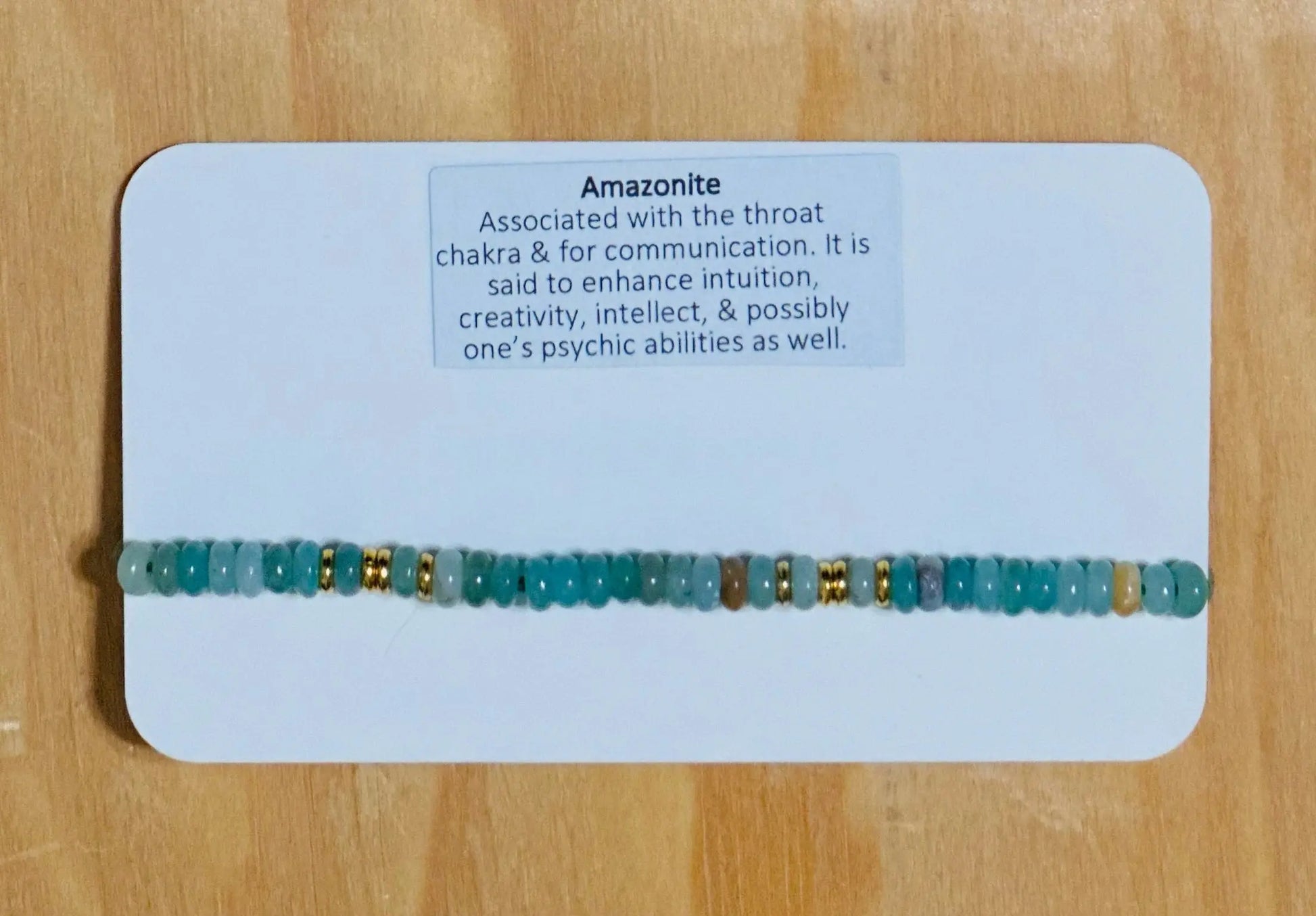 Amazonite Linea Beaded Stretch Bracelet Santore Jewelry