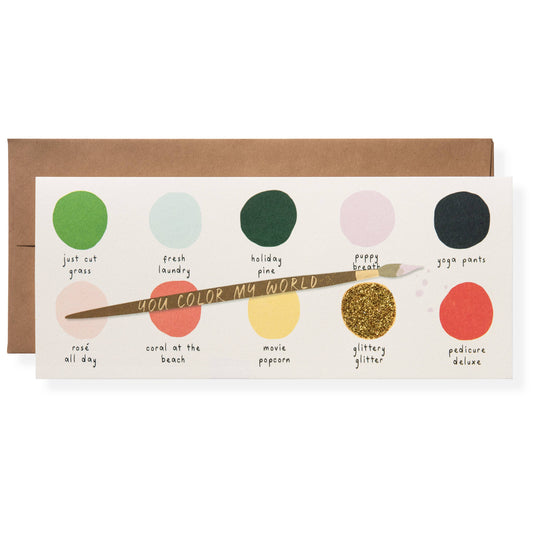 Color My World Greeting Card