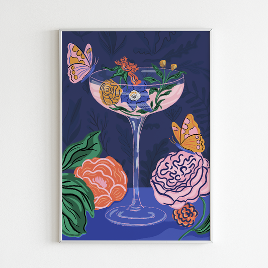 "Coup Glass Still Life" 8" x 10" Giclée Art Print Tara Reed