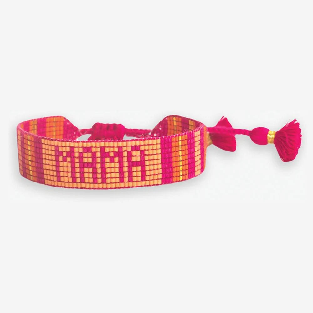 Gabby "Mama" Adjustable Beaded Bracelet Multicolor INK + ALLOY