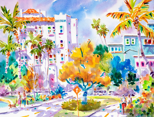 Gulfstream 11 x 14 Matted Ellen Negley Watercolors