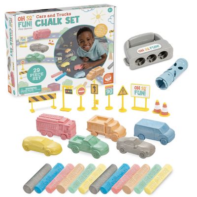 Oh So Fun! Cars and Trucks Sidewalk Chalk Set