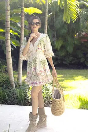 Isla Mauve Mini Dress Z & L Europe